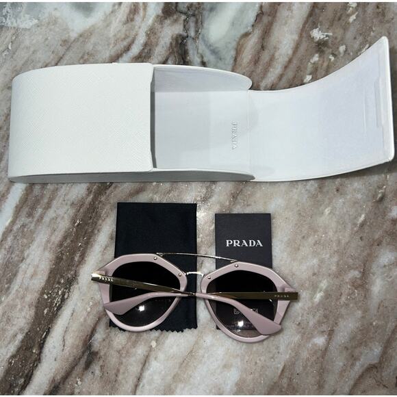 PRADA Cinema Sunglasses SPR 12Q Pink authentic - Picture 5 of 12